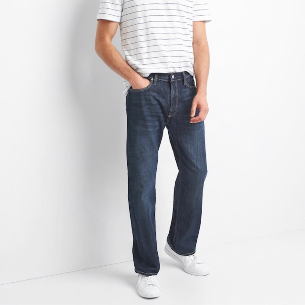 Gap Relaxed Dark Wash Jeans